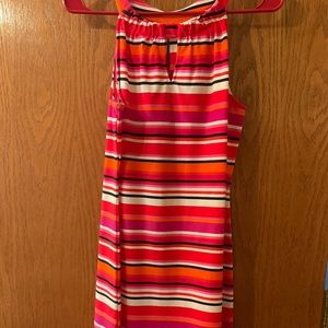 Jude Connally stripped sundress, bright summer colors, size 6